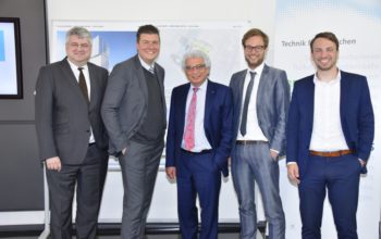 Gruppenbild von Sven Tode, Andreas Dressel, Garabed Antranikian, Anjes Tjarks, René Gögge