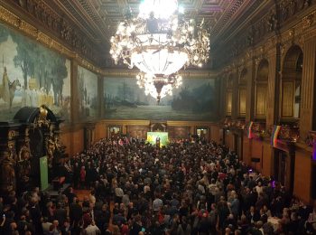 Großer Festsaal im Hamburger Rathaus während des Grünen Neujahrsempfangs 2019