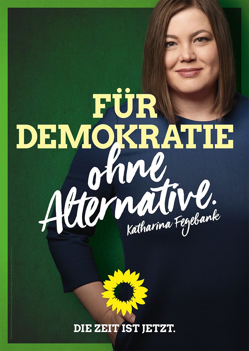 Bild eines Plakates: Für Demokratie ohne Alternative