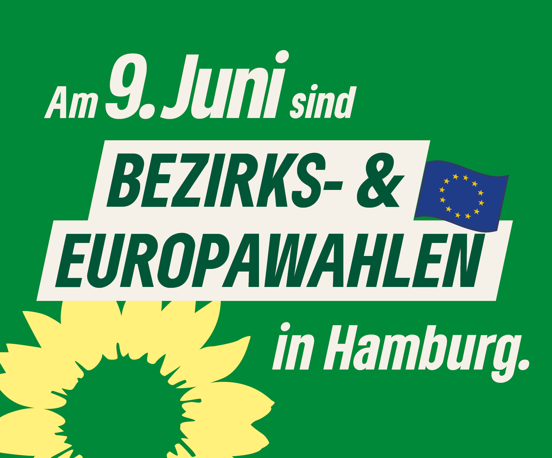 Am 9. Juni sind Bezirks- und Europawahlen in Hamburg